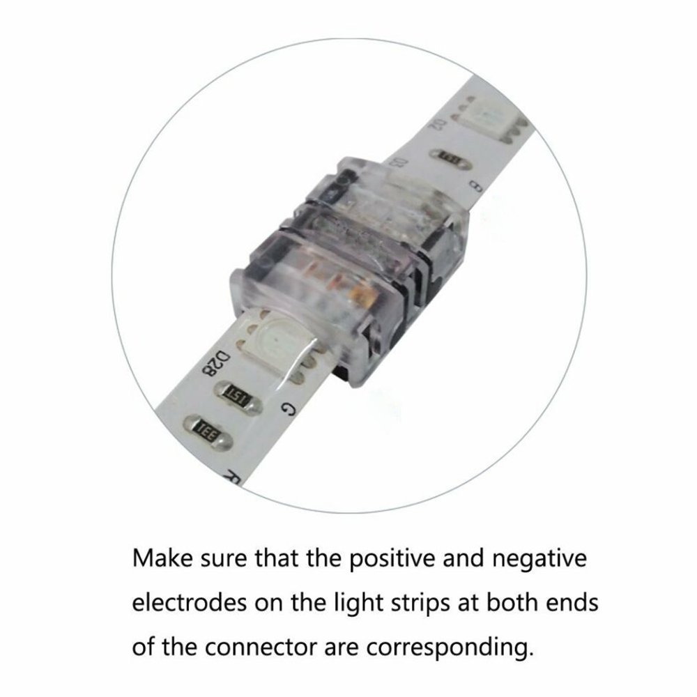 RGB LED Strip Connector 4 pin Solderless Hippopotamus Connector, PCB to PCB, Applicable to 5050 10mm RGB or WS2813 WS2815 WS2818 LED Strip Lights RGB LED Strip Connector 4 pin Solderless Hippopotamus Connector, PCB to PCB, Applicable to 5050 10mm RGB or WS2813 WS2815 WS2818 LED Strip Lights